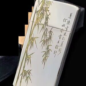 ZORRO pure copper card style ultra-thin kerosine lighter, retro pure copper carv